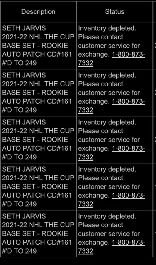 danvincent78's tweet photo. Well, just got this from a local buddy. All of his Jarvis Cup redemptions (different cards from mine) now say the same thing to. Can you comment @UpperDeckAssist @UpperDeckHockey https://t.co/4pNJQVp2jE