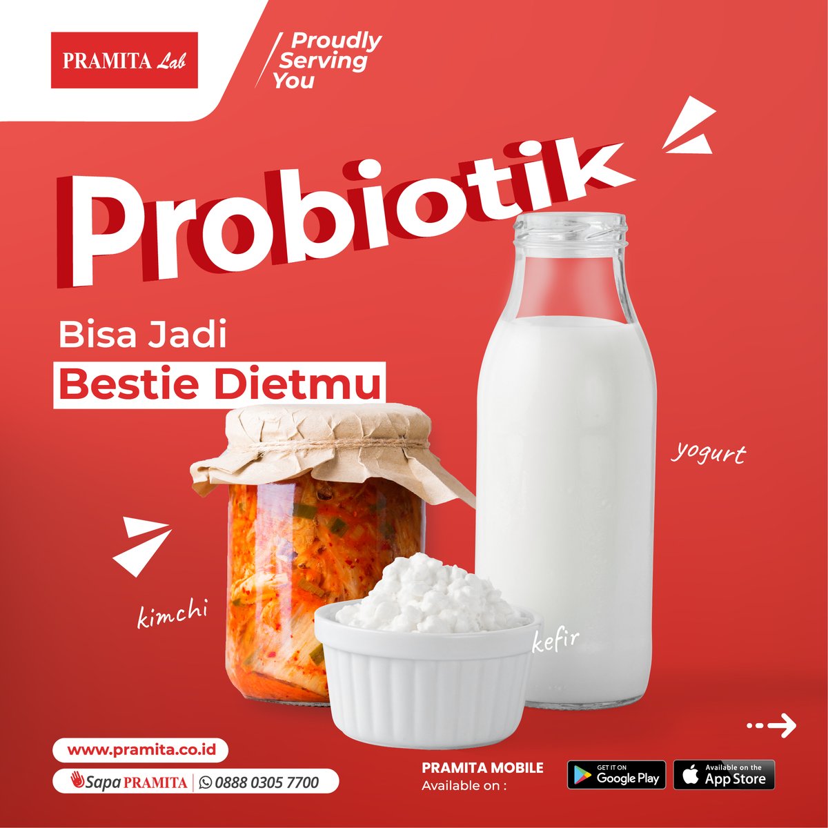 pramitalab_id's tweet image. Siapa di sini yang sudah kenal sama probiotik? Yup, bakteri baik ini bisa banget jadi sahabatmu dalam perjalanan diet! Jangan remehkan kekuatan probiotik, terutama si Lactobacillus yang bisa bantu ngecilin lemak tubuh loh
#Milenial #Probiotik #DietSehat #MakananFermentasi