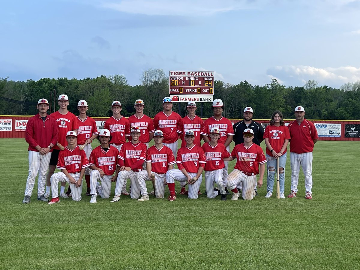 Tigers wrap up our 4th straight conference championship on Senior night with a 9-0 win over Mountainburg. Tonight marked win #75 this years senior class careers. <a href="/KBoBaseballGuru/">Kevin Bohannon</a>