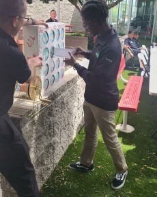 Always a great time hanging at the barbecue with the Courtesy Kia team. Congratulations Nate being honored as employee of the month. Shout out to the service team for serving us this great meal! #CourtesyFam #Team #Employeeofthemonth #BBQ #Appriecation 🎉 💯 🥳