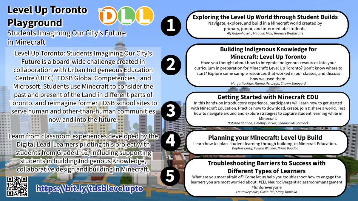 So excited to see the @TDSB_DLL share Level up Toronto: Students Reimagining our City's Future at #TDSBUL24 tomorrow! This was created in collaboration with @UIEC_Tdsb @TDSB_GC and @Microsoft Come check it out in the playground. @TDSB_IT @jasontries bit.ly/tdsblevelupto