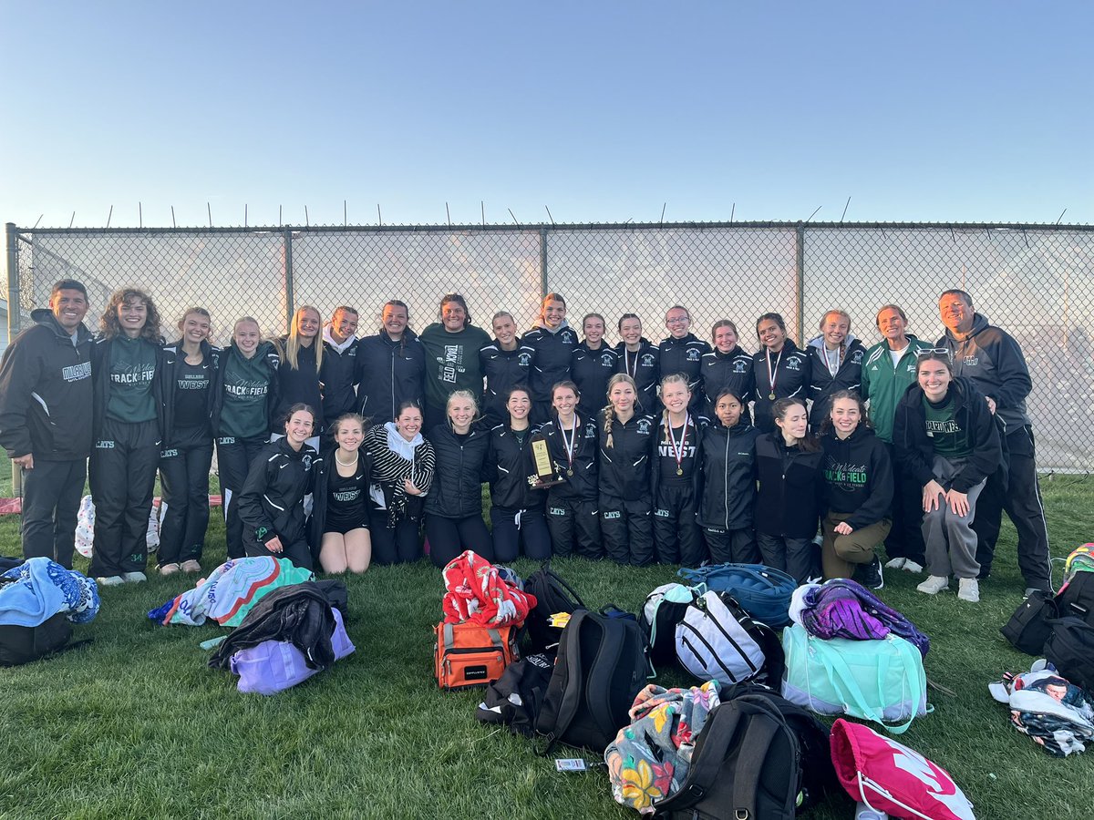 MWestGirlsTrack's tweet image. Wildcats win the Norfolk Invite for the 14th straight year. Proud of how they competed in cool and windy conditions. #WildcatPower