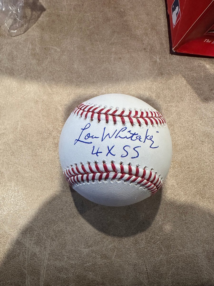 Lou Whitaker signed baseball,with '4x ss' ins: Vendor: Hugh Coffey
 Type: 
 Price: 155.00   
 
 Lou Whitaker signed baseball,with '4x ss' ins 📌 shrsl.com/4fuj5 📌 #SportsMemorabilia #CollectibleCards #CardCollecting #LimitedEdition #RookieCards