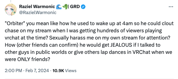 insight__0's tweet photo. Raziel openly lied about Java sexually harassing her on stream. Not to mention her viewer count lies. She had up to 100 viewers m-a-y-b-e 3x across multiple months. The moment Java began streaming he had a much higher regular viewership than Raz could maintain over 5 years. https://t.co/oN4O6R3BSm