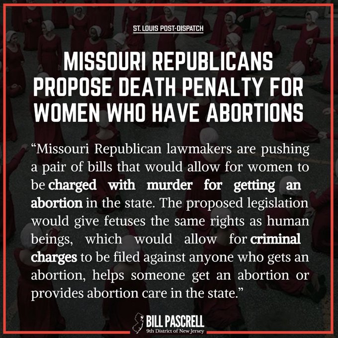 They're coming for women, and a death penalty for women seeking healthcare is NOT off the table. Birth control and basic human rights are at risk. #VoteBlueToProtectWomensRights #DemVoice1 #FAM46