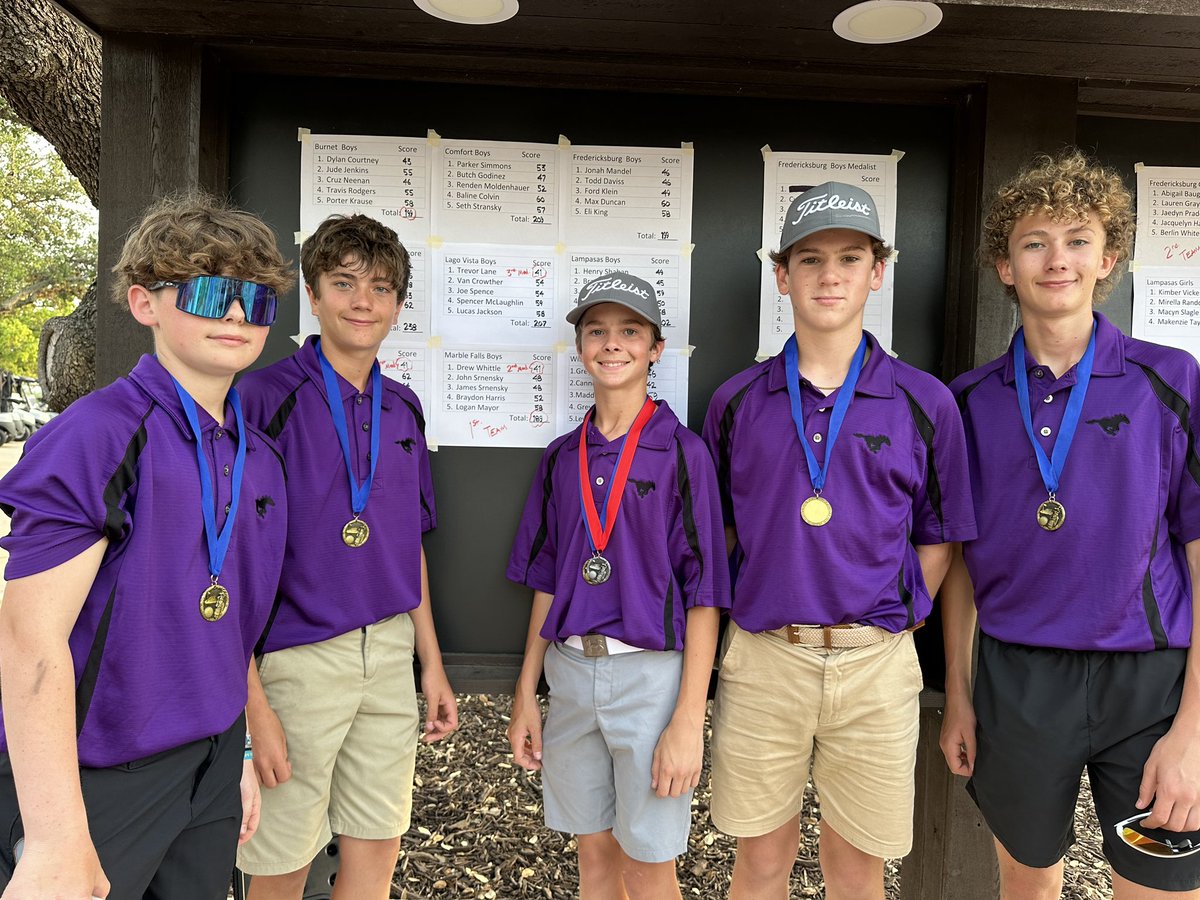 gonzalezr_77's tweet photo. Proud of our boys golf team! They won the Fredericksburg tournament today!🥇#MustangPride https://t.co/bIIfhhS30O