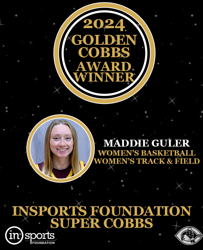 CobberSID's tweet photo. For the second year in a row, Women's Basketball and Track and Field star Maddie Guler is the InSports Super Cobb! Guler is incredible both on and off the court, and brings such incredible things to our campus. Congratulations and well done Maddie! #GoldenCobbs https://t.co/cwoJce1S7P