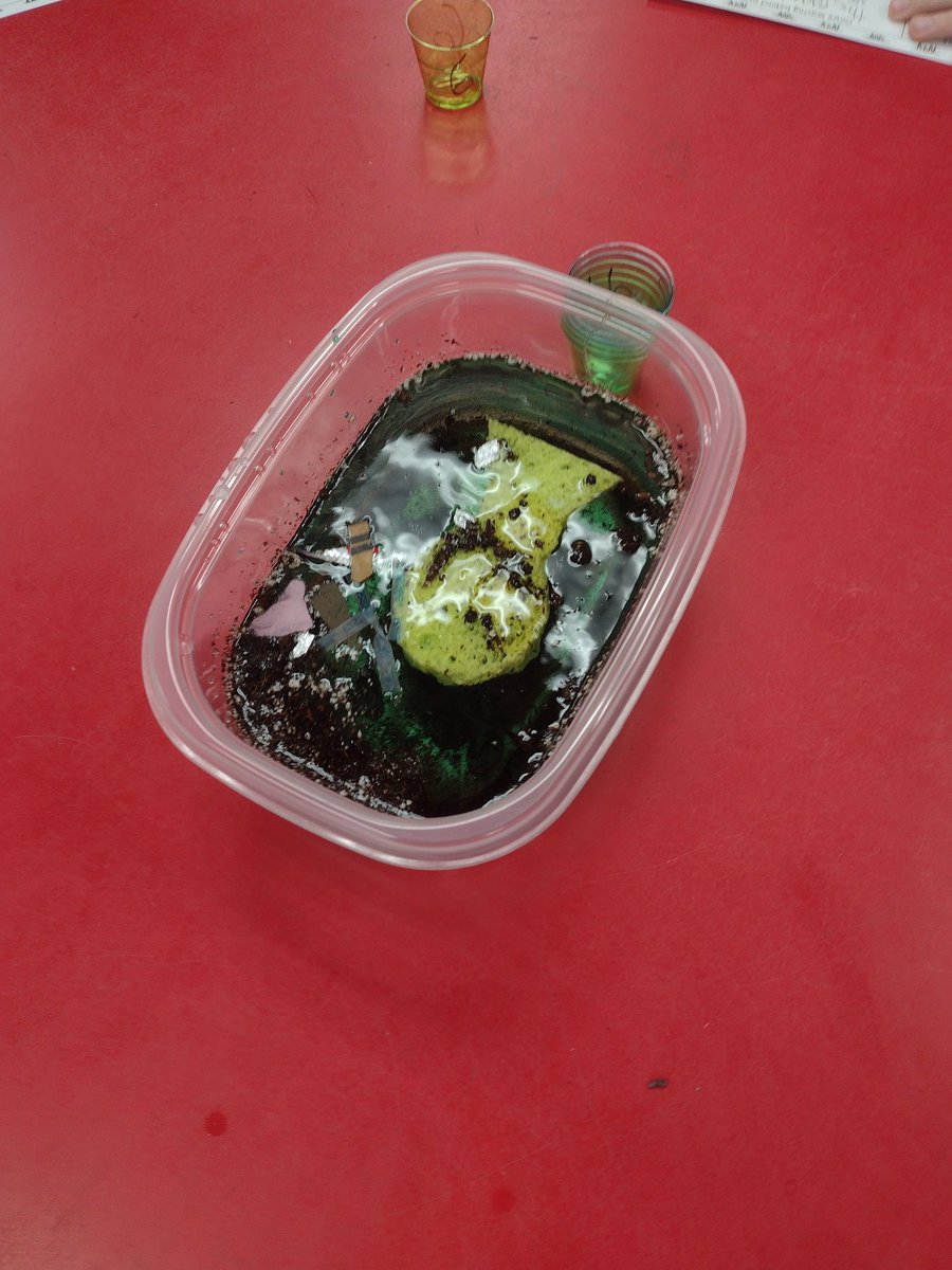 Another year with Freddie. Together with <a href="/Kasie361/">Ms. Cook</a> 's class we were able to demonstrate the effects of water pollution on fish and what we can do to prevent it. (Also proud to admit I practice 2 of the R's by reducing waste by reusing these supplies each year.😁) #EarthDay2024