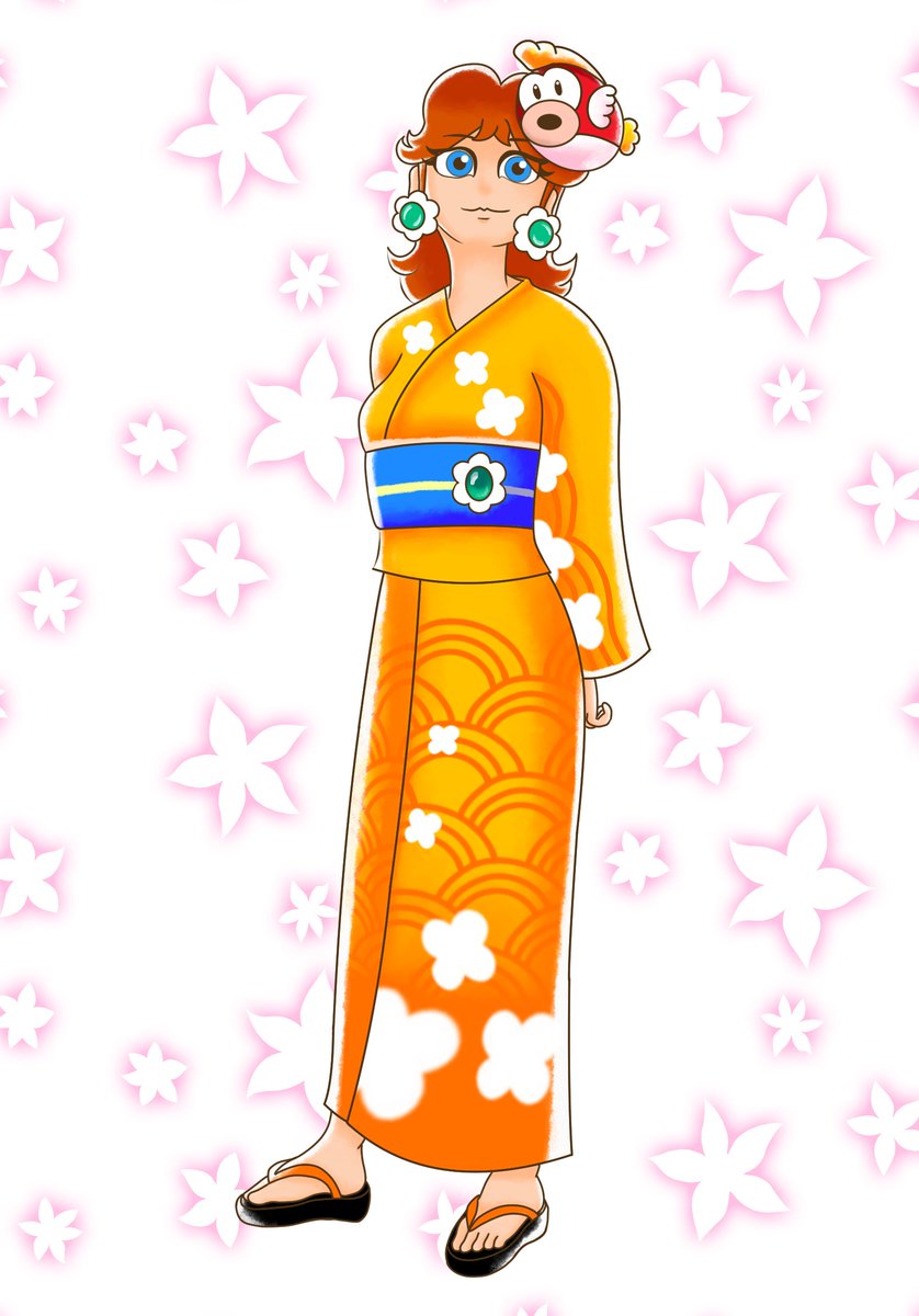 🌼👑Daisy’s Month- Day 18👑🌼
Daisy wearing her Yukata and Cheep Cheep Mask🍊
#DaisyMonth #PrincessDaisy #デイジー姫 #MarioKartTour