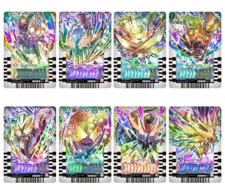 Rainbow cards

#kamenridergotchard 
#kamenridergeats 
#kamenriderzio 
#kamenriderzeroone 
#kamenridersaber 
#KamenriderRevice
