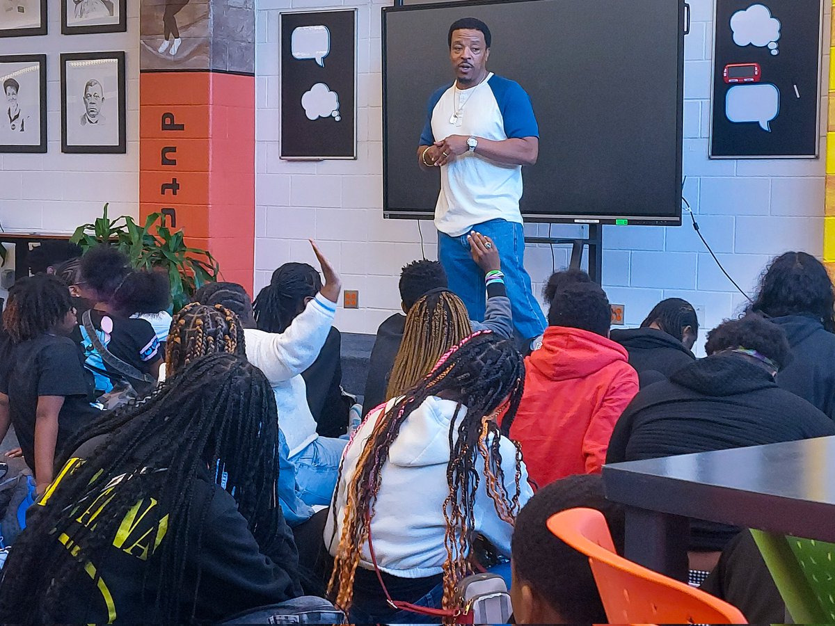 Actor <a href="/russellhornsby/">Russell Hornsby</a> came to <a href="/APSPrice/">Price Middle School</a> today to speak to the 8th graders. They're reading a novel in which he played a main character in the movie version. The Price Middle School scholars held amazing dialogue with Mr. Hornsby, and he provided great inspiration! #LJPrice