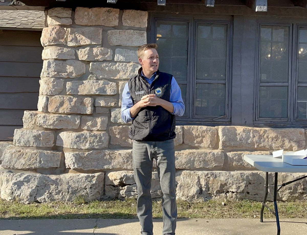 LtGovPinnell's tweet photo. Stop 5: Woodward. Known as the center of trade in NW OK, Woodward has air, highway, and rail transportation that make it easily accessible for manufacturers and service industries. Wonderful community that is growing. #TurkeyHuntOK https://t.co/7T8BjYBRBM