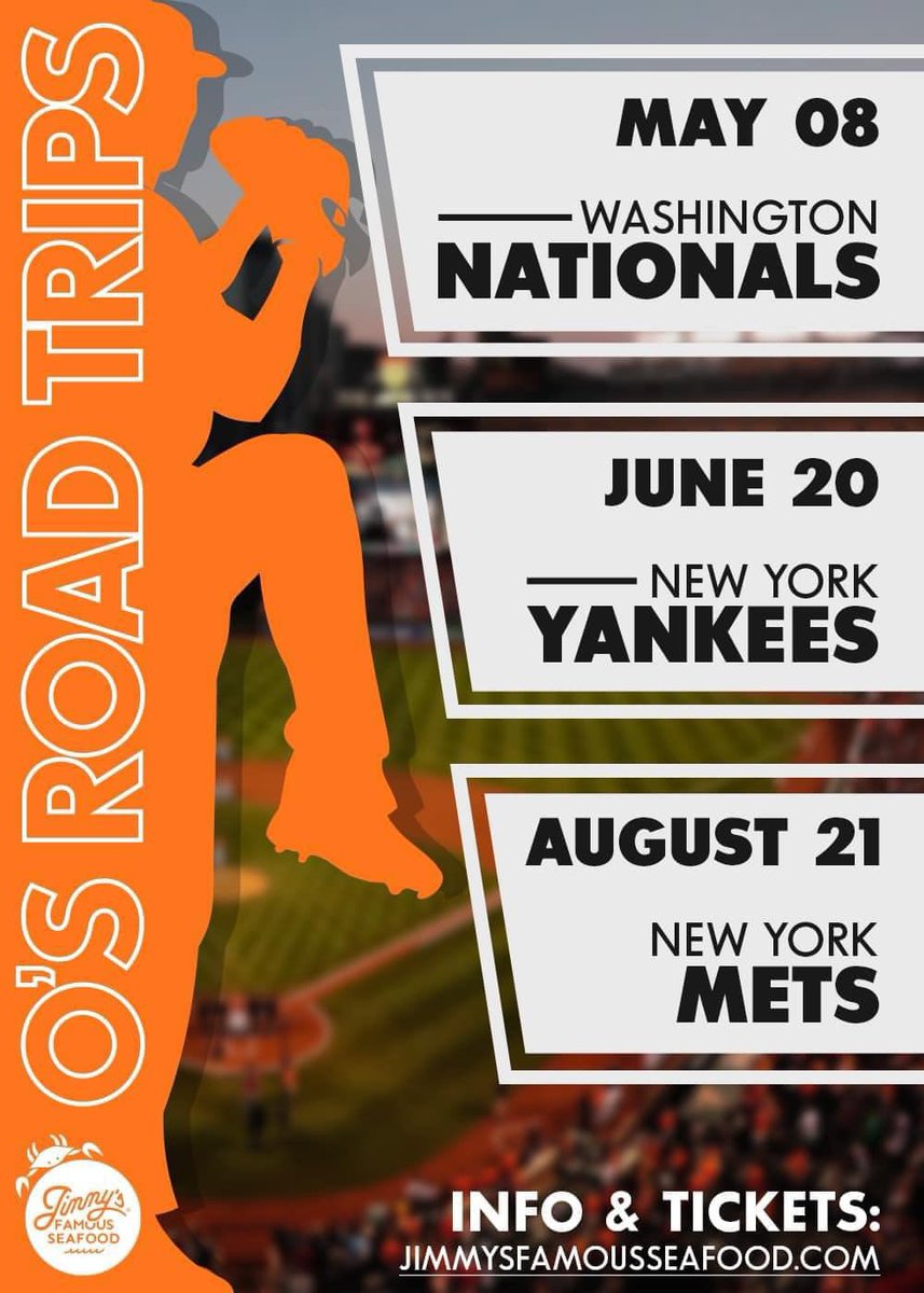 ⚾️ A trio of Orioles Bus Trips for you to join us on this season! 🏟️ Which one are you most excited for?