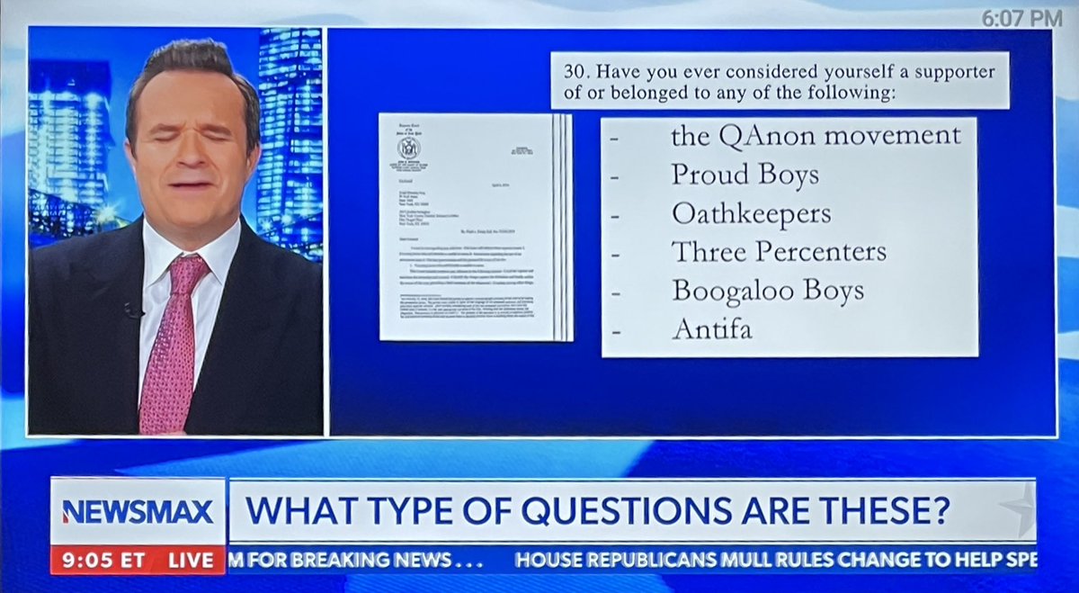 Now it’s “the QAnon movement “
And one of the Judges Questions. 😂