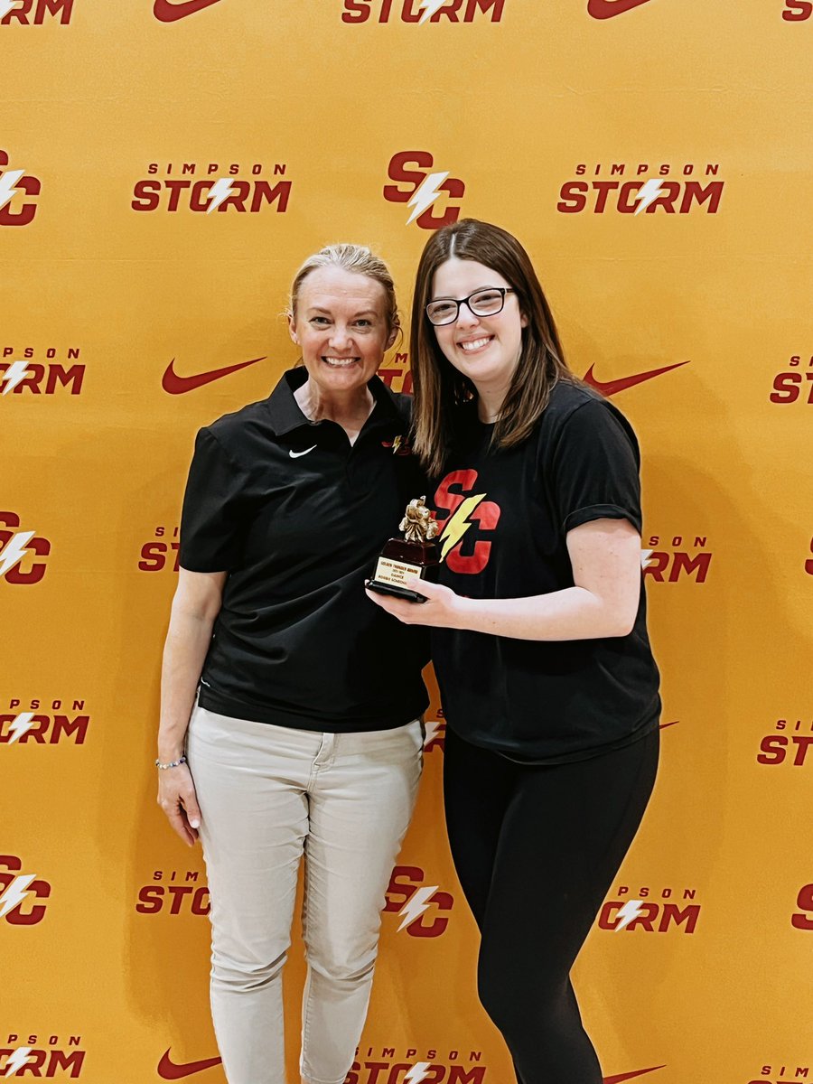 We had a great time at the 2024 Simpson College All-Sports Banquet‼️

Thank you to <a href="/StormSports/">Simpson Storm Sports</a> &amp; @SimpsonStormAD for hosting, &amp; congratulations to graduating senior, Bobbie Schechinger for being the 2024 Simpson College Dance Team Golden Thunder Award winner!⚡️🐘