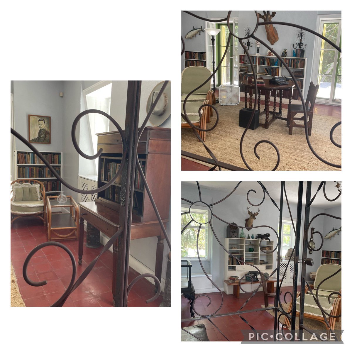_gymgirl's tweet photo. Pictures from the room Hemingway wrote most of his books. He found Key West an inspiring place to write. #HemingwayHouse #KeyWestFlorida https://t.co/BaBFkf62XS
