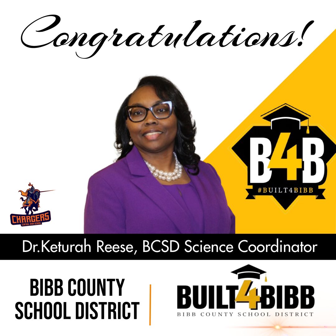 Congratulations is in order for Assistant Principal of Central, Amber Lamar and BCSD Science Coordinator Keturah Reese! I’m so proud of you and this is well deserved!!! #WeLead