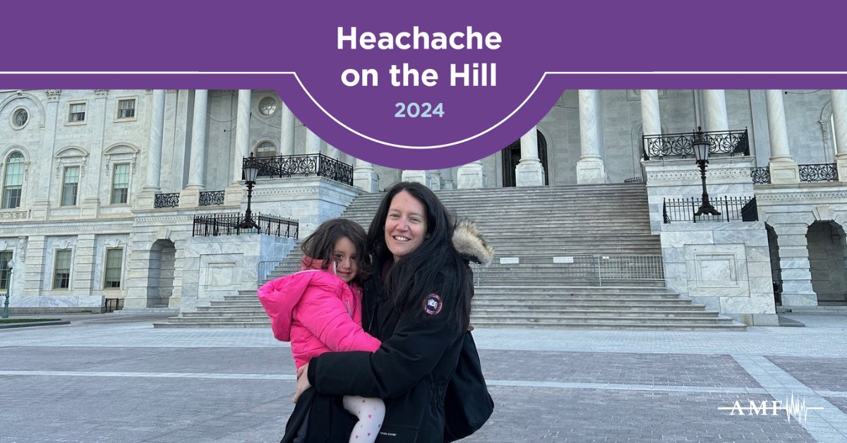 Lila Gharedaghi may just be the youngest advocate ever at @AHDAorg Headache on the Hill. Read how the two-and-a-half-year-old came to attend the yearly advocacy event in the account by her mother, Olivia Begasse de Dhaem, MD, FAHS. bit.ly/3xIF8XJ