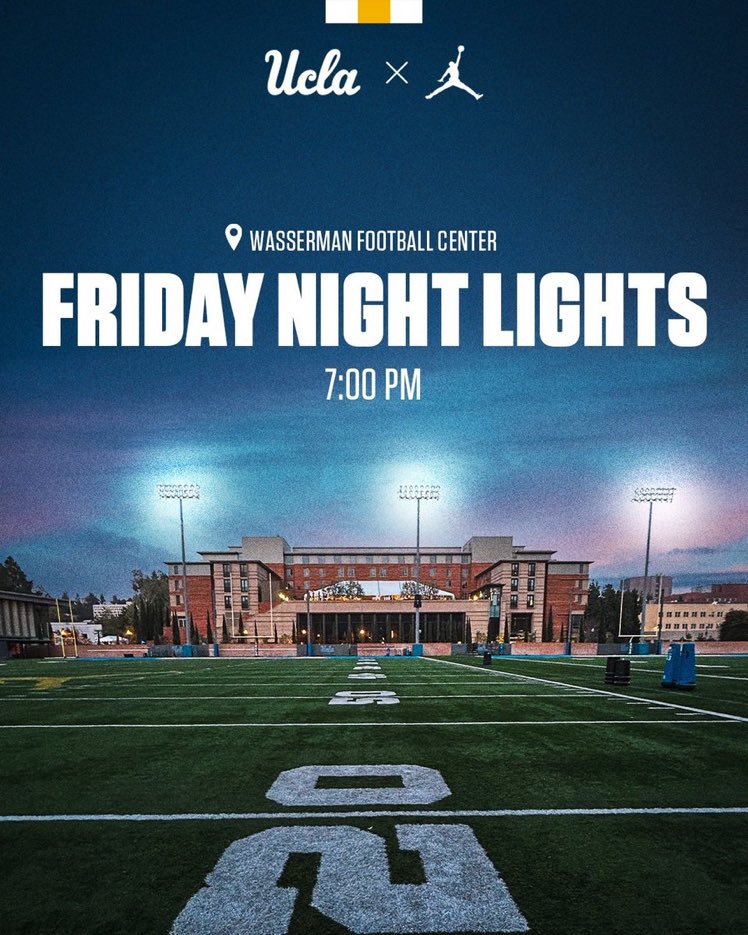 I’ll be at UCLA tomorrow night for Friday Night Lights‼️ #GoBruins