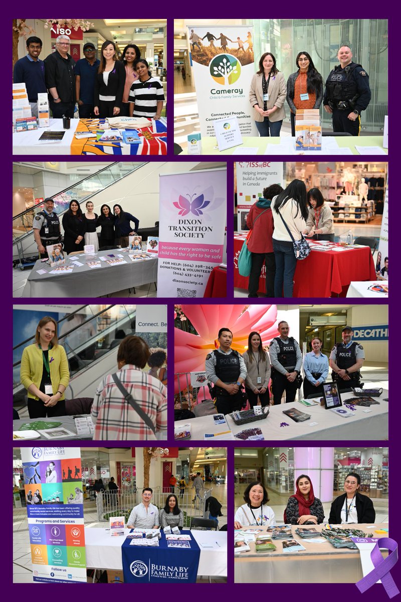 A huge thanks to the community partners who joined us at Metrotown this week for our info session on Intimate Partner Violence. Help is available. #PreventionOfViolenceAgainstWomenWeek Learn more about Burnaby RCMP Victim Services: bit.ly/49BkQww
