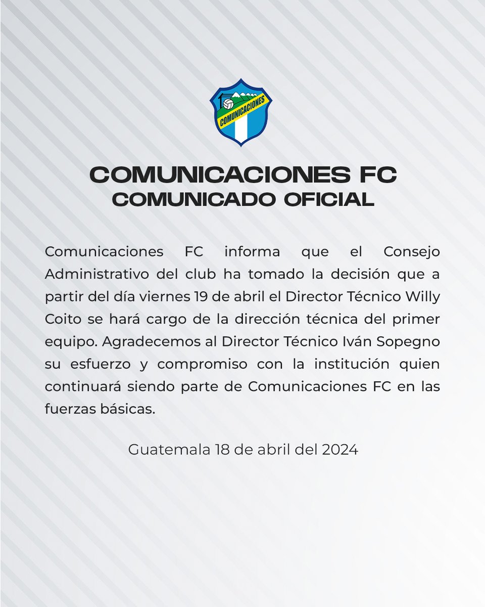 CremasOficial's tweet photo. Comunicado Oficial: https://t.co/yvYBHFNA26