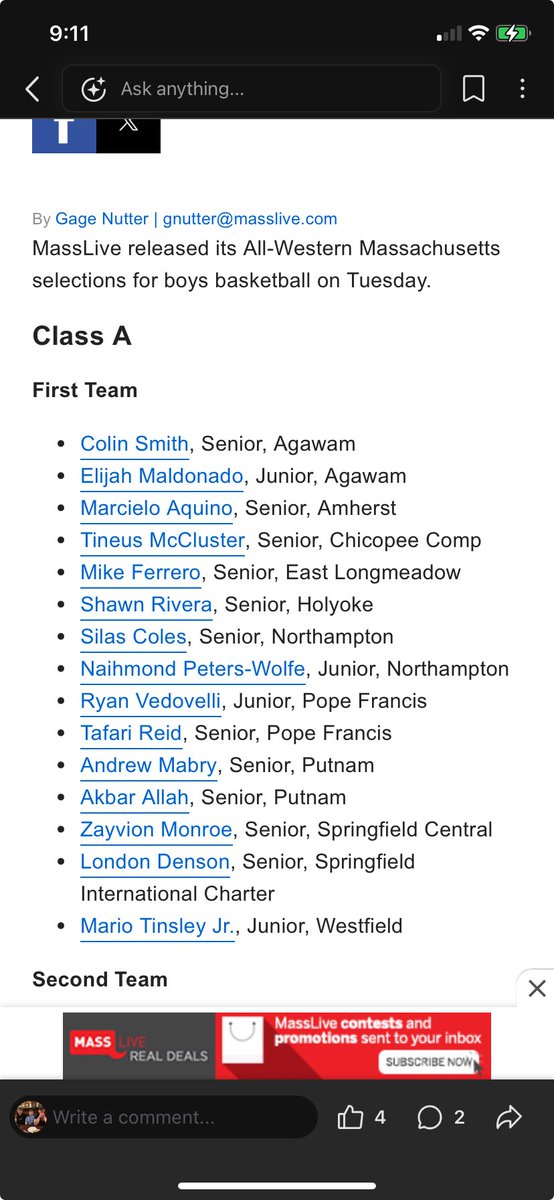 timsheehan21's tweet photo. Congratulations to Colin and Elijah! Well deserved as both had great seasons! #AgawamBballgettingbetter https://t.co/H7871dqRDb