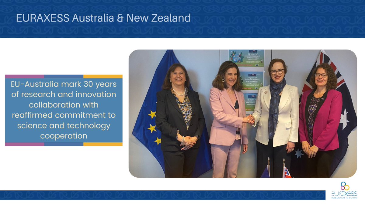 🇪🇺🤝🇦🇺 The EU & Australia celebrate 30 years of impactful #research & #innovation collaboration👏. The EU-Australia Joint Science & Technology Cooperation Committee meeting that took place in Brussels, was the occasion to reaffirm the commitment to #science and #technology…