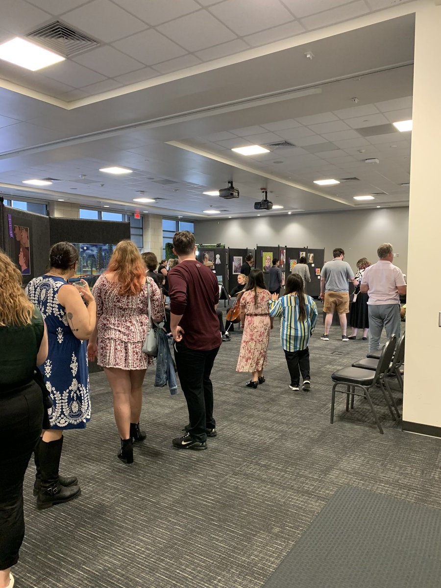 The CCISD Senior Art Show was amazing! So many talented artists! Thank you to everyone who came out to support these students and a special thanks to the Clear Creek HS String Quartet for providing some live music for us!