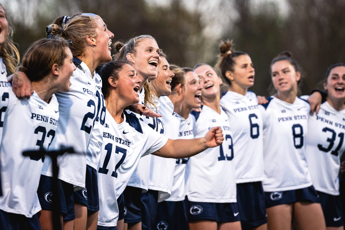 PennStateWLAX's tweet photo. Upset victory and clinched the #2 seed in the @bigten Tournament 🥳 https://t.co/6Lv4COhRlv