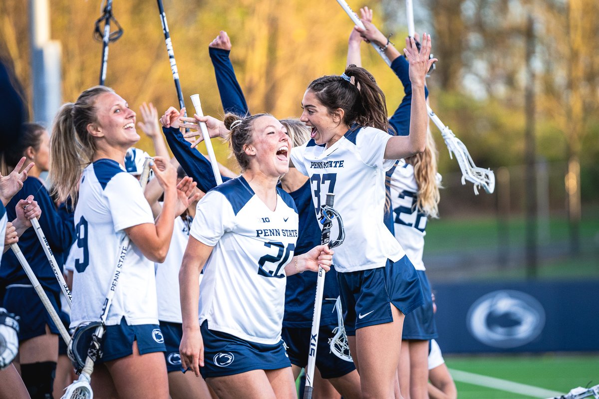 PennStateWLAX's tweet photo. Upset victory and clinched the #2 seed in the @bigten Tournament 🥳 https://t.co/6Lv4COhRlv