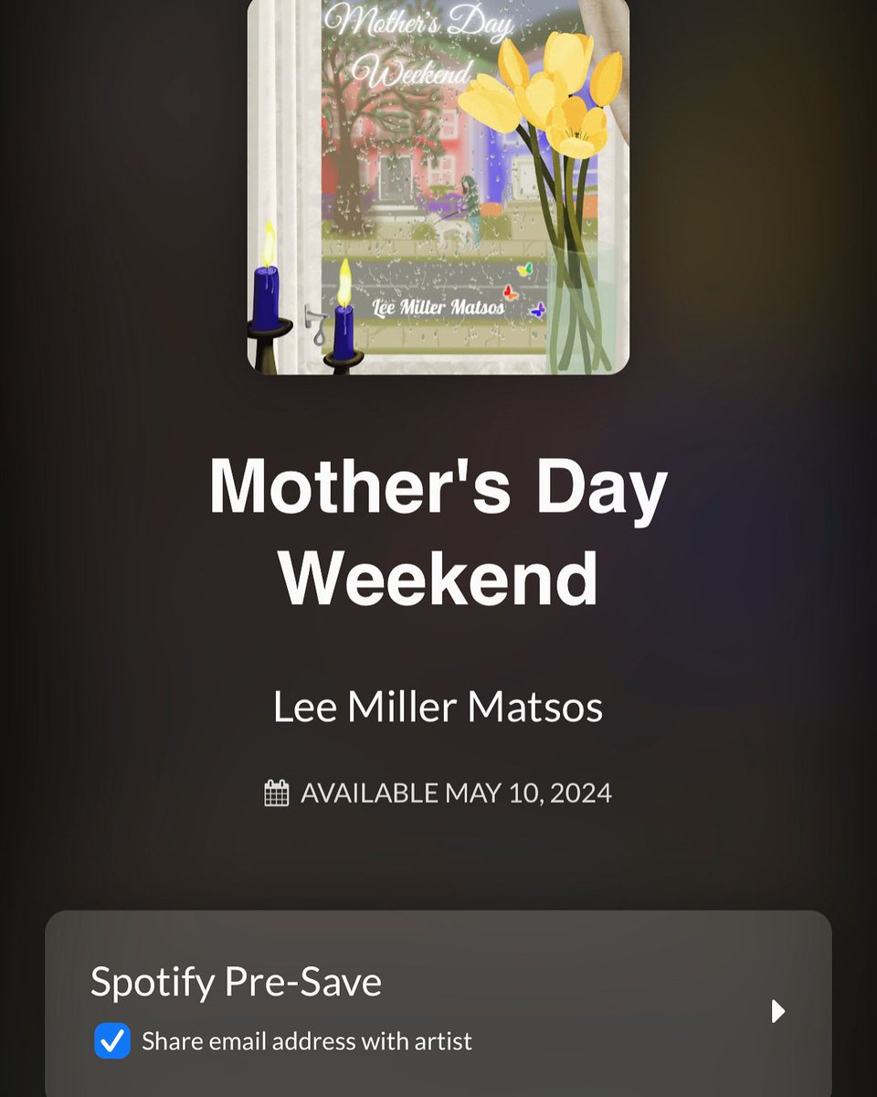 You can now pre-save “Mother’s Day Weekend” — my upcoming single releasing May 10th! 🌷 Pre-saving means you’ll automatically have the song added to your library or playlist as soon as it’s out. Click the link in bio to pre-save now! #PreSave #mothersdayweekend #may10
