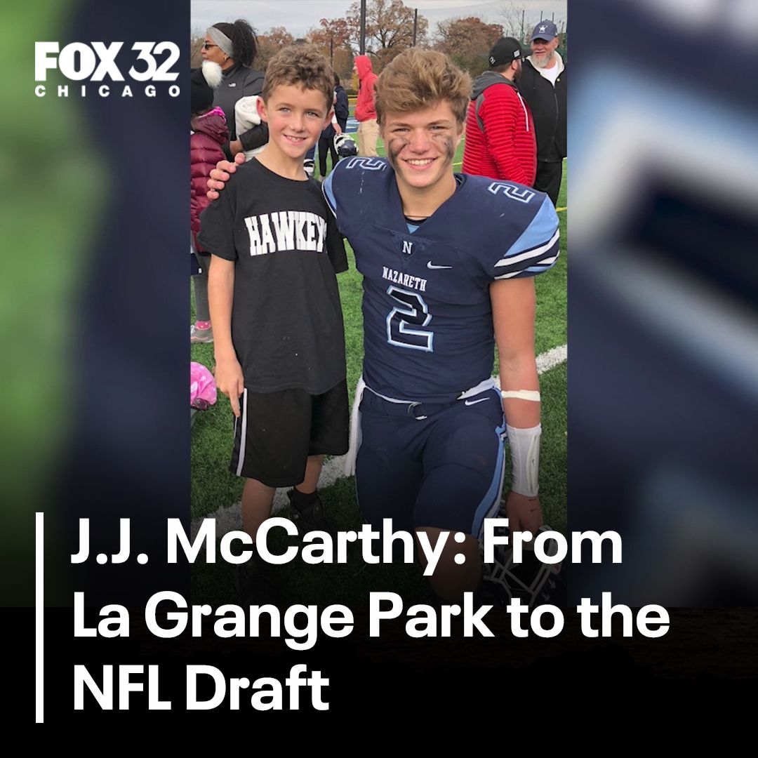 SPECIAL REPORT: La Grange Park is a western suburb of Chicago. Population 13,000. And, it's the place that molded J.J. McCarthy – both the person and the player. ➡️ bit.ly/3Urpzg4