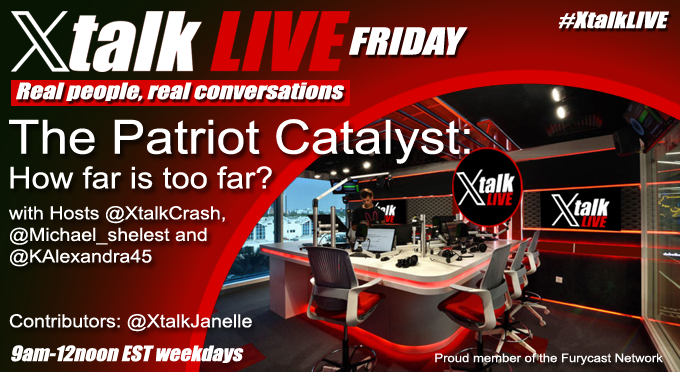 Join us Friday for, The Patriot Catalyst: How far is too far? What will be the occurrence that becomes the last straw to be the flashpoint to revolution? #Revolution #America #Election24 x.com/XtalkLIVE/stat…