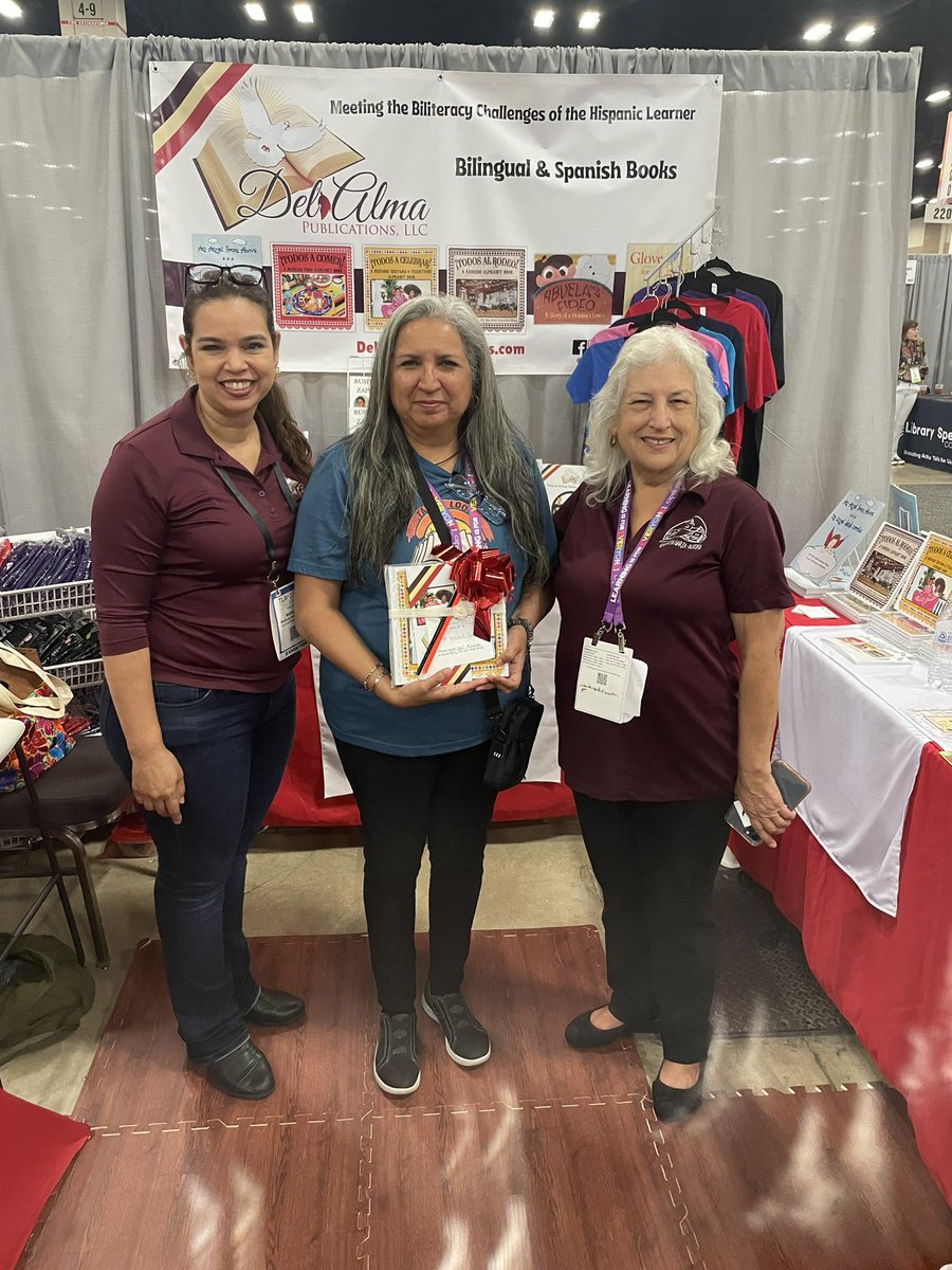 delalmapubs's tweet photo. We had an amazing time at this year’s #TXLA24 library 📚 conference. Thank you so much to everyone who stopped by. We look forward to working with you in our quest to “meet the #biliteracy challenges of the Hispanic learner.” https://t.co/N0qYKJAXYt