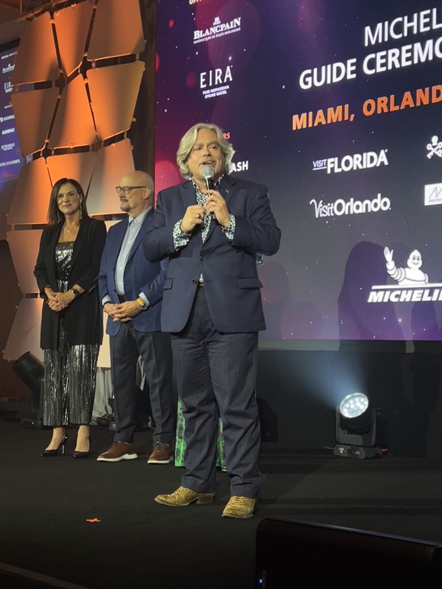 SantiagoCorrada's tweet photo. I am ecstatic to extend my genuine gratitude to @EDITIONHotels Tampa for graciously hosting the 2024 @MichelinGuideNA to Florida ceremony for the first time in Tampa Bay. #MichelinGuideFL
#MichelinStar24 #unlocktampabay https://t.co/tlLmGw9OWw
