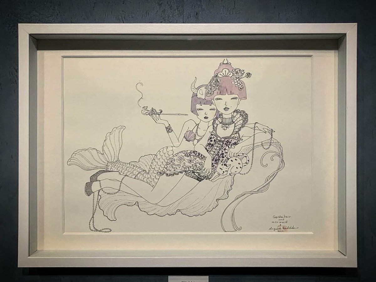 AjisaiGallery's tweet photo. 【ECサイト作品紹介】
須川まきこ『束髪とマーメイド』
¥77,000
素材:アクリル絵の具/ペン/ケント紙
サイズ(mm):400×500
制作年:2017
https://t.co/g8hOfB3fq2
5月末までの掲載となります。
銀行振込ご希望の場合はDM等にてお問合せ下さい。
#gallery_hydrangea_EC #SilentScience https://t.co/AIUPsa4vDR