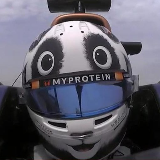 when it switches to Albon's driver facing camera 🐼😅