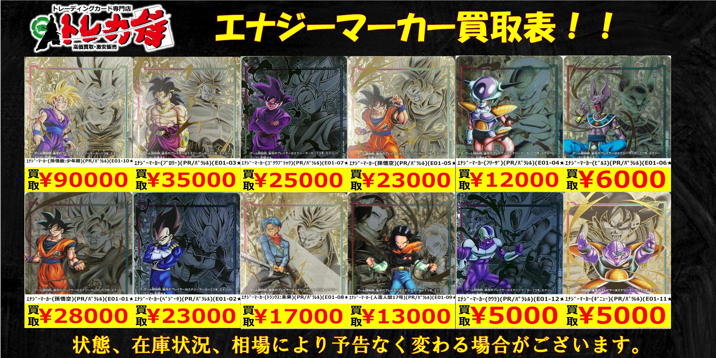 フュージョンワールド ビルス エナジーマーカー パラレル