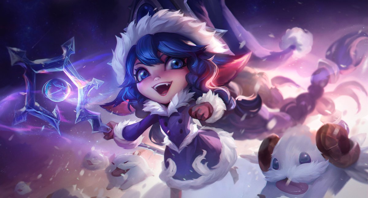 Siao_SIA's tweet photo. Winter Lulu Fan Splash
LULU is one of my favorite characters. I love this skin.
Many thanks to my friend @yueyue_cg for his help, he is a great artist! 
Teach me how to make this better. 
So happy to share this work with you guys !
#SplashArt #LeagueOfLegends #Lulu https://t.co/yUKp4Dlwwo