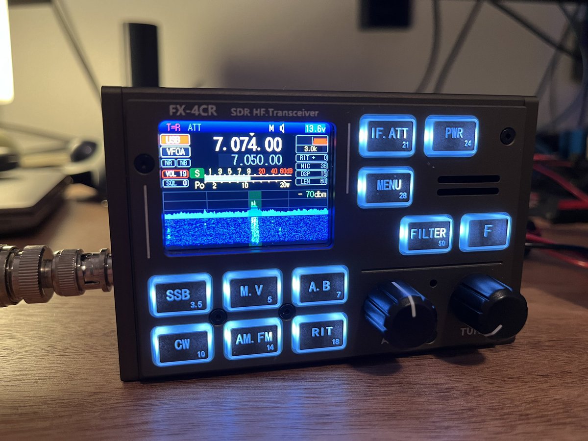 ParkerCORadio's tweet photo. Check out the FX-4CR by BG2FX, a marvel in ham radio engineering. This 1lb compact HF transceiver covers 80-6m &amp; puts out 20w! #HamRadio #FX4CR https://t.co/7FjGnOKsrW