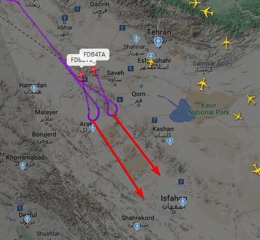 🚨🇮🇱🇮🇷 Passenger planes are being DIVERTED after EXPLOSIONS in Isfahan, IRAN!