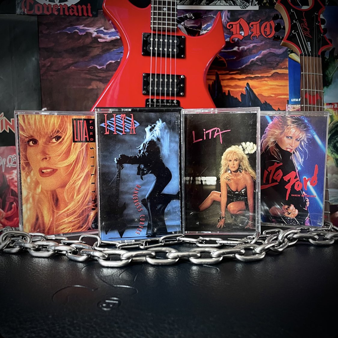 My Lita Ford tapes so far, gotta love guitar goddesses! The next one I really need is Out For Blood Dancing on the Edge (1984) Lita (1988) Stiletto (1990) Dangerous Curves (1991)