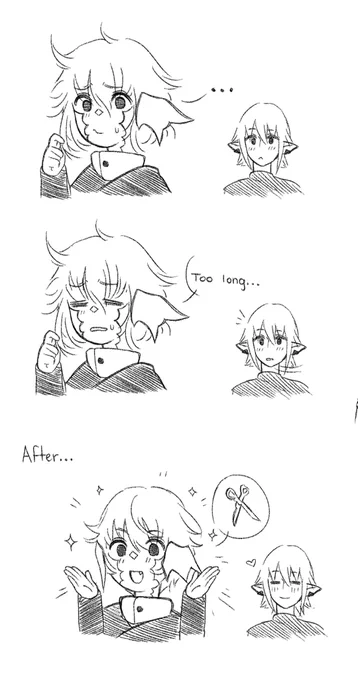 Comic doodle of Haurchefant 