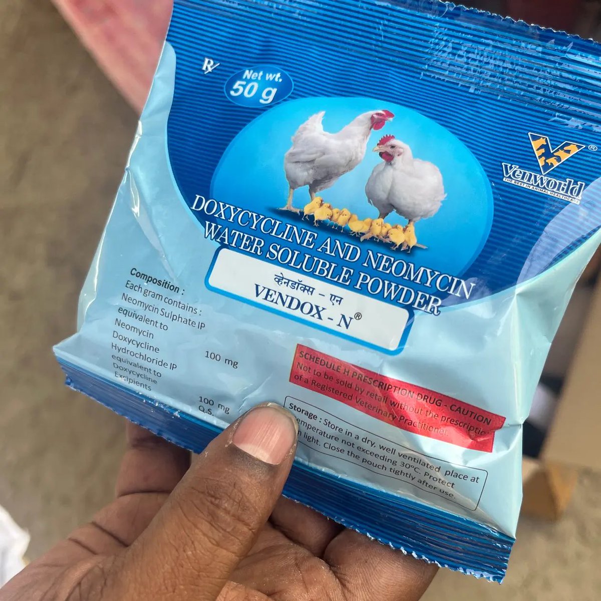 IDstewardship's tweet photo. 😰Boo!!!!!!!

“In 2018, TBIJ revealed that Venky’s was selling colistin as a growth promoter.”

“Its medicated poultry feed Tylomix, which is listed on its website, contains the antibiotic tylosin, part of the macrolide class”

“Another medicated feed marketed by Venky’s for growth promotion is Amo-premix. This product contains amoxicillin.”

antibiotic neomycin, is touted to “prevent early chick mortality”, or preventative use.

https://t.co/ATyLdPpnaI