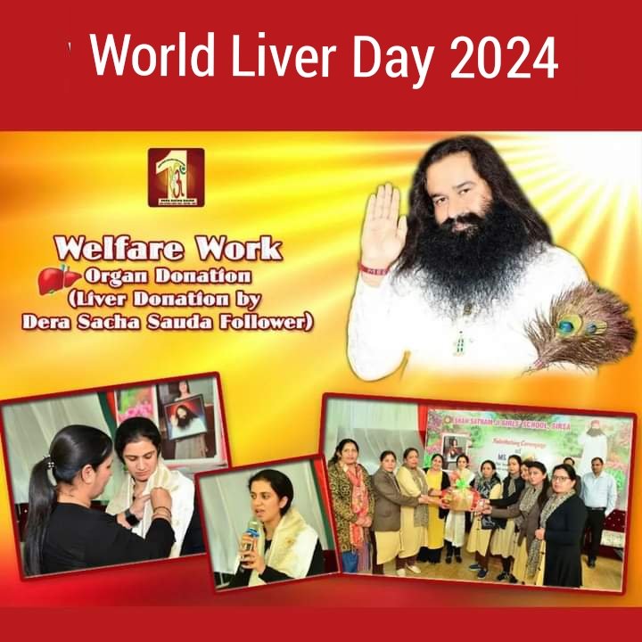 Pritpal77777's tweet photo. The liver is an important organ that performs many important functions for the body. Saint Dr MSG Insan Ji advises not to drink alcohol, not to eat non-vegetarian food and junk food and always to eat vegetarian food to keep the liver healthy. #WorldLiverDay https://t.co/YaBo1uVz13