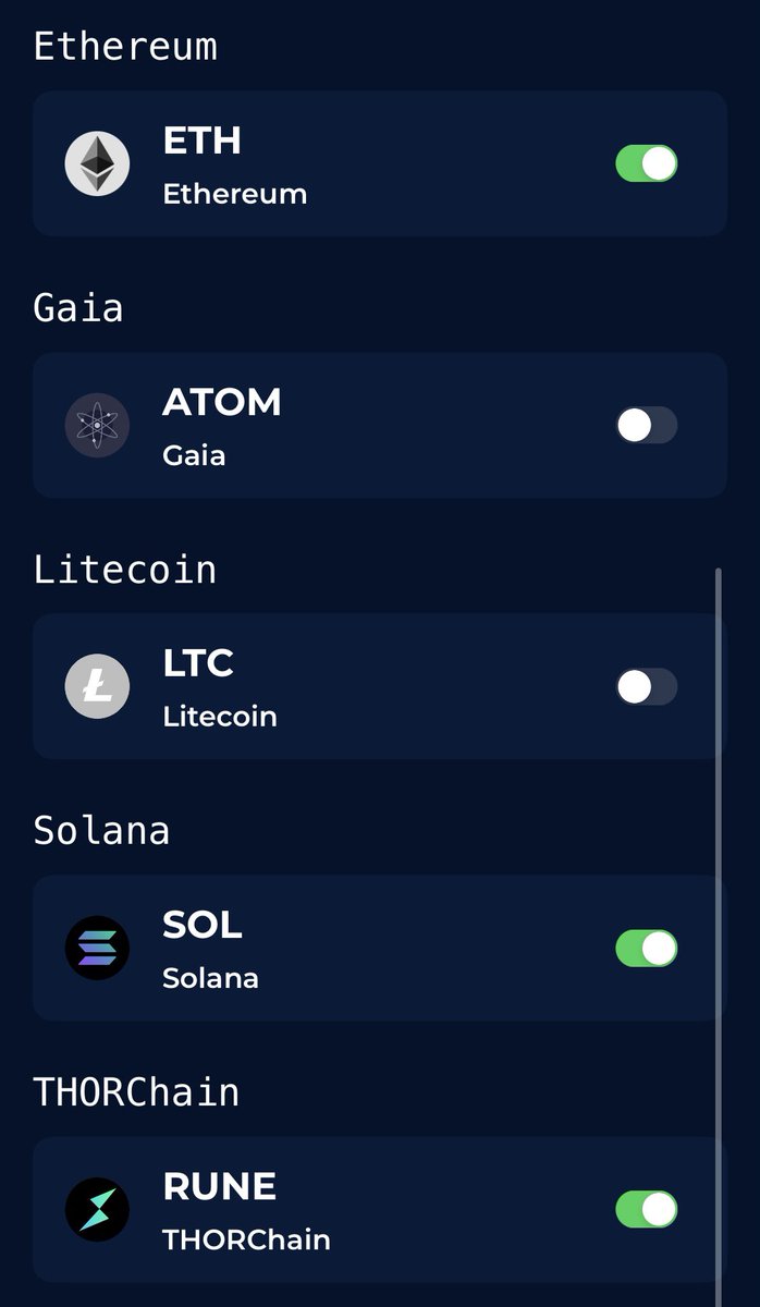 Simple, **MultiChain**, MultiSig, Mobile. Below chains already available on TestFlight beta. More to come. @VoltixVault 🚀🚀🚀