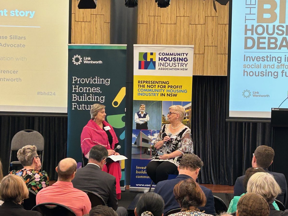 'The area I live in was established in Ryde after WWII and everyone who came back had a home. Those houses are still standing. It’s about making people safe. You can’t expect kids to grow up &amp; be safe if they have nowhere to live.' Special guest, resident Marie Sillars #bhd2024