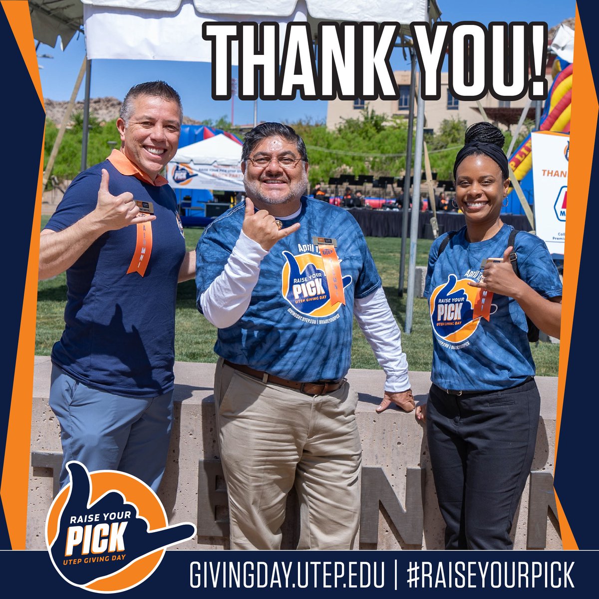 For the first time, individuals from all 50 states contributed to Raise Your Pick Giving Day! We are overwhelmed with gratitude. Together, the Miner Nation contributed over $300,000 and more than 2,600 gifts to support UTEP scholarships, programs, Miner athletics and academic