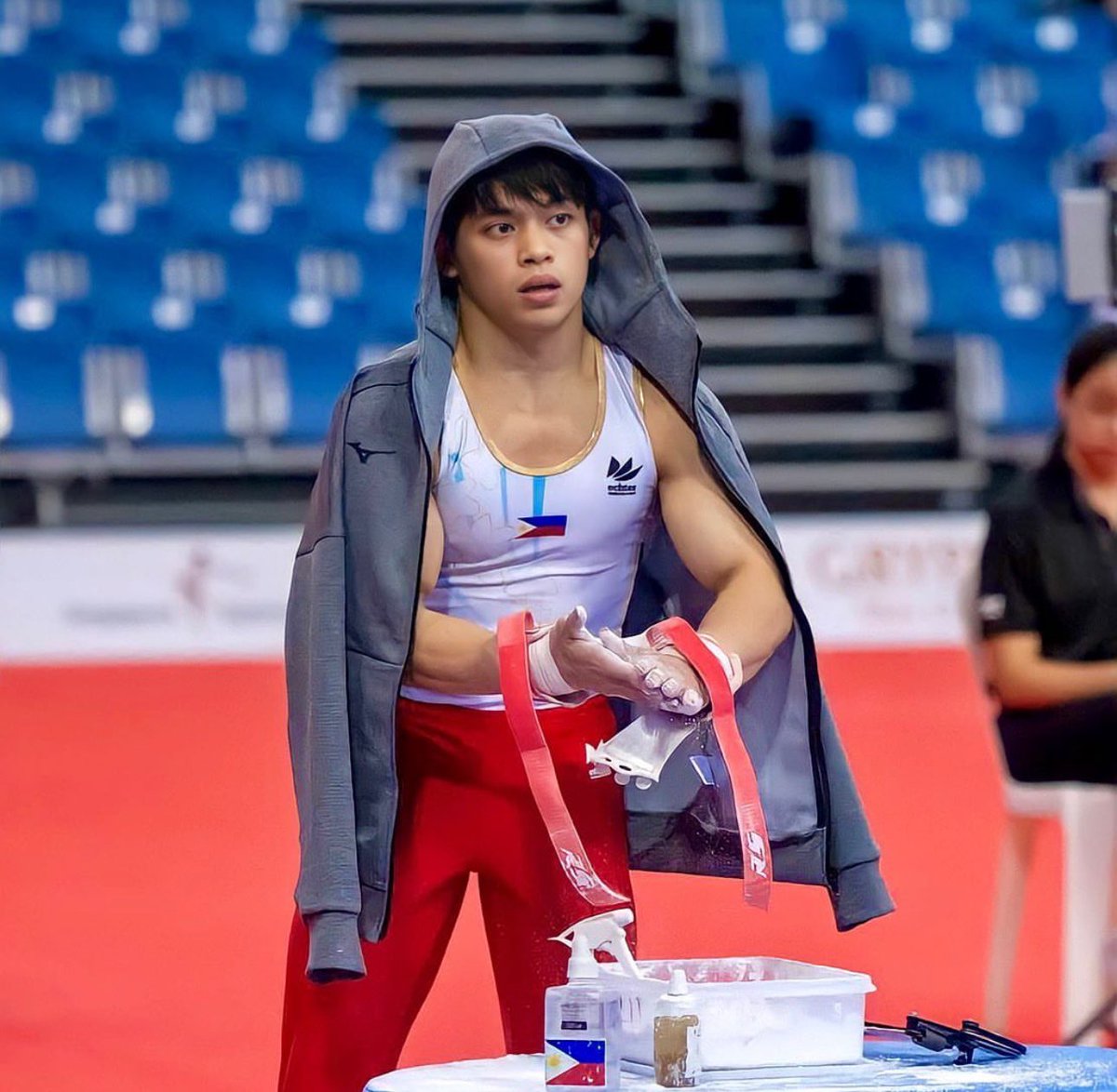 MAKE IT TWO 🙌 Filipino Gymnast Carlos Yulo qualifies in Men’s Parallel Bars and Men’s Vault Finals after finishing second at both events at the 2024 FIG Artistic Gymnastics World Cup Series in Doha, Qatar. Follow #GMASports for more updates. 📸: Carlos Yulo / Instagram