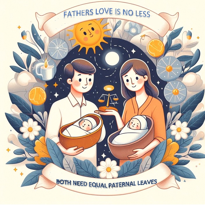 Make father's paternal leaves equal to that of mothers. Fathers too need time with the child. #MaleVote for fathers.

NOTA for others.

@JP_LOKSATTA @loksabhaspeaker @DrKumarVishwas